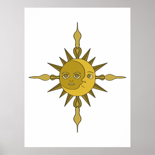 De Zon en de Maan Poster (Voorkant)
