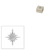 De Zon en de Maan Rubberstempel (Gestempeld)