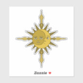 De Zon en de Maan Sticker (Vel)