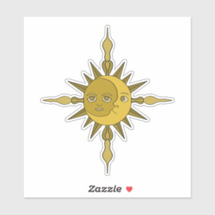 De Zon en de Maan Sticker