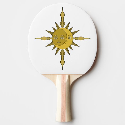 De Zon en de Maan Tafeltennisbatje (Voorkant)