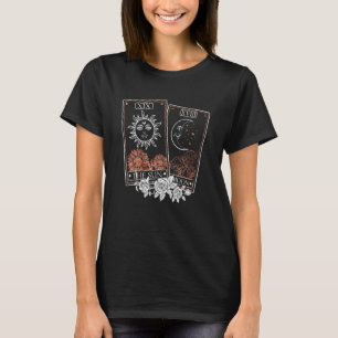 De zon en de maan tarotkaarten astrologie o t-shirt