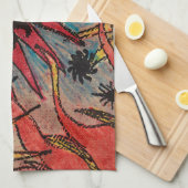 De zon en de maan theedoek (Quarter Fold)