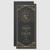 De zon en de Moon Tarot sparen de Magnetische Kaar Uitnodiging (Voorkant / Achterkant)