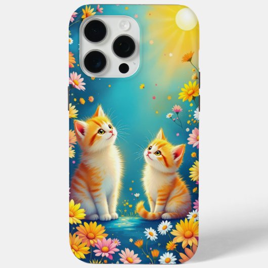 De zon en het kitten Case-Mate iPhone case (Achterkant)