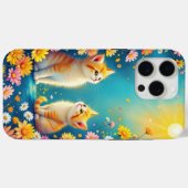 De zon en het kitten Case-Mate iPhone case (Achterkant (horizontaal))