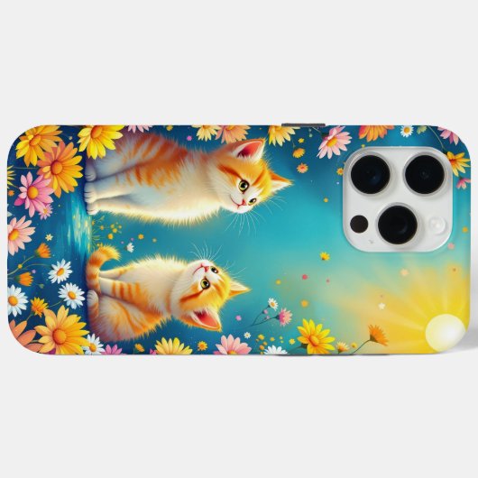 De zon en het kitten Case-Mate iPhone case (Achterkant (horizontaal))