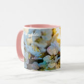 De zon en Japanse abrikozenbloemen Mok (Voorkant links)