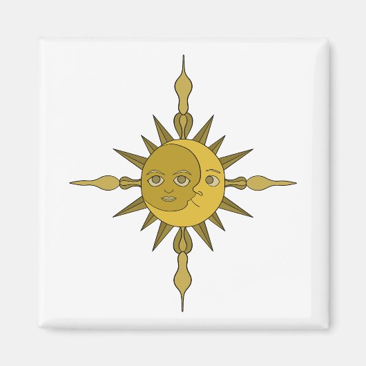 De Zon en Maan Magneet (Voorkant)
