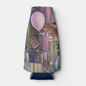 De zon- en moonroze ballon flesjeskoeler (Voorkant)