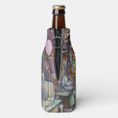 De zon- en moonroze ballon flesjeskoeler (Fles Achterkant)