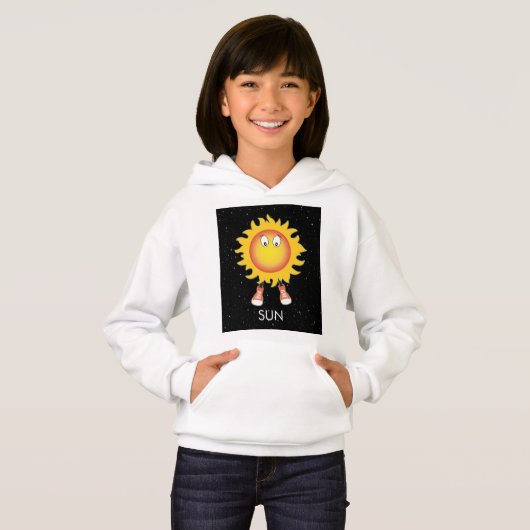 De zon en sterren in de ruimte (Voorkant volledig)