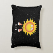 De zon en sterren in de ruimte accent kussen (Achterkant (Verticaal))