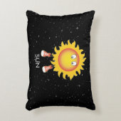 De zon en sterren in de ruimte accent kussen (Voorkant(Verticaal))
