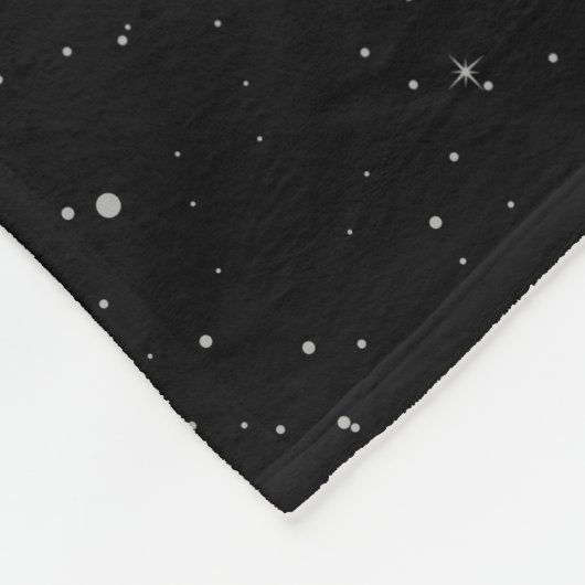 De zon en sterren in de ruimte fleece deken (Hoek)