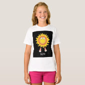 De zon en sterren in de ruimte t-shirt (Voorkant volledig)