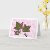 De Zon Frameable van het Blad van de klimop Kaart (Gele Bloem)