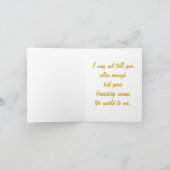 De zon gaat nooit onder op een Wenskaart Kaart (Binnen)