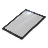 De zon gaat onder aan de horizon van de aarde. notitieblok (Schuin)