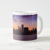 De zon gaat onder boven de skyline van Chicago Grote Koffiekop (Voorkant rechts)