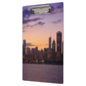 De zon gaat over de skyline van Chicago Klembord (Links)