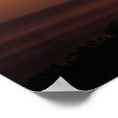 De zon gaat over Lahaina, Maui Poster (Hoek)