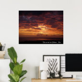 De zon gaat over Lahaina, Maui Poster (Thuiskantoor)