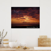De zon gaat over Lahaina, Maui Poster (Keuken)