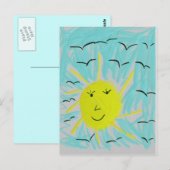 De zon in de lucht briefkaart (Voorkant / Achterkant)