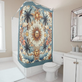 De zon in het paradijs douchegordijn