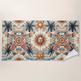 De zon in het paradijs strandlaken