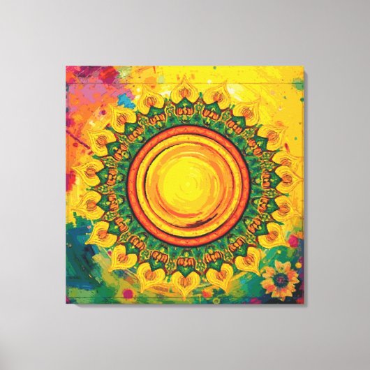 De Zon - Ingepakte Cavas Canvas Afdruk (Voorkant)