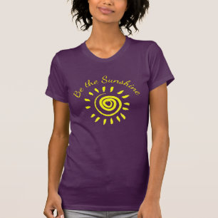 De zon is het Inspirerend Citaat van de T-shirt