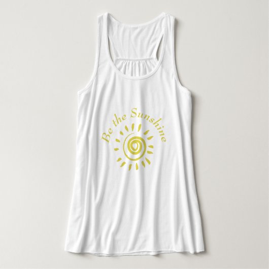 De zon is het zonneschijnse Inspirerend citaat T-S Tanktop (Design voorkant)