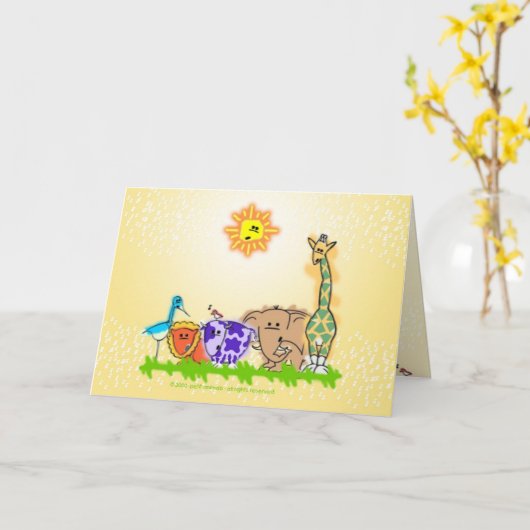 De zon kaart (Gele Bloem)