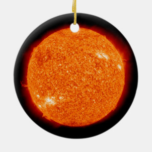 De zon keramisch ornament