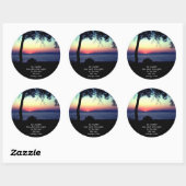 De zon komt altijd op ronde sticker (Vel)