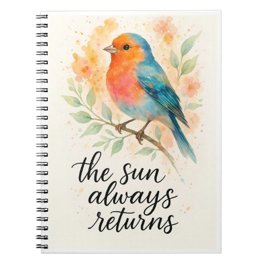 De Zon Komt Altijd Terug Notitieboek (Voorkant)