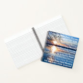 "De zon komt elke ochtend op" Golden Hour foto Notitieboek (Binnen)