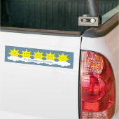 De zon komt naar buiten in een sobrigade-bumpersti bumpersticker (Op Truck)