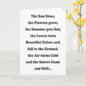 De zon komt op - Bericht binnen Kaart (Gele Bloem)