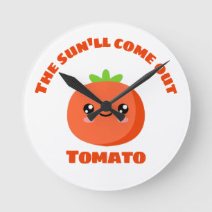 De zon komt uit Tomato Ronde Klok