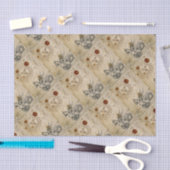 DE ZON, MAAN EN BASILISK OUD PERKAMENT TISSUEPAPIER (Craft)