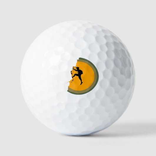 De Zon Najaagden Golfballen (Voorkant)