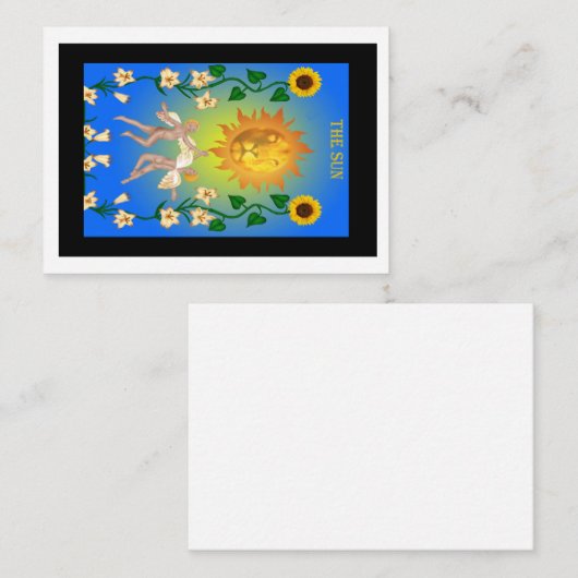 De Zon - Notecard Notitiekaartje (Voorkant / Achterkant)