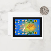 De Zon - Notecard Notitiekaartje (Voorkant / Achterkant in situ)