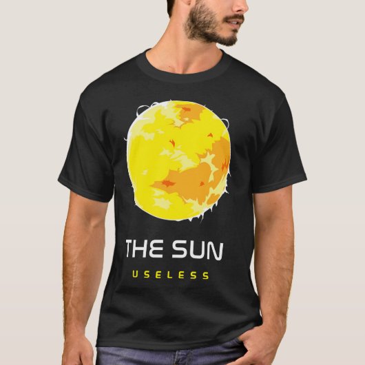 De zon - nutteloos. Ruimte T-shirt (Voorkant)