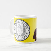 De zon op de Mok van de Fontbron Academy (Voorkant links)