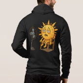 De zon op een hot break hoodie (Achterkant)