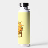De zon op een hot break waterfles (Links)